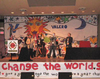 Mission City Hot Rhythm Cats on stage at La Villita