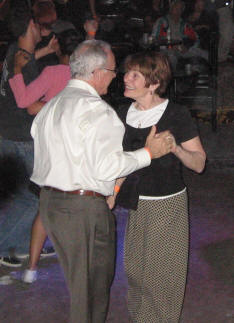 Swing night dancers at Sam's Burger Joint